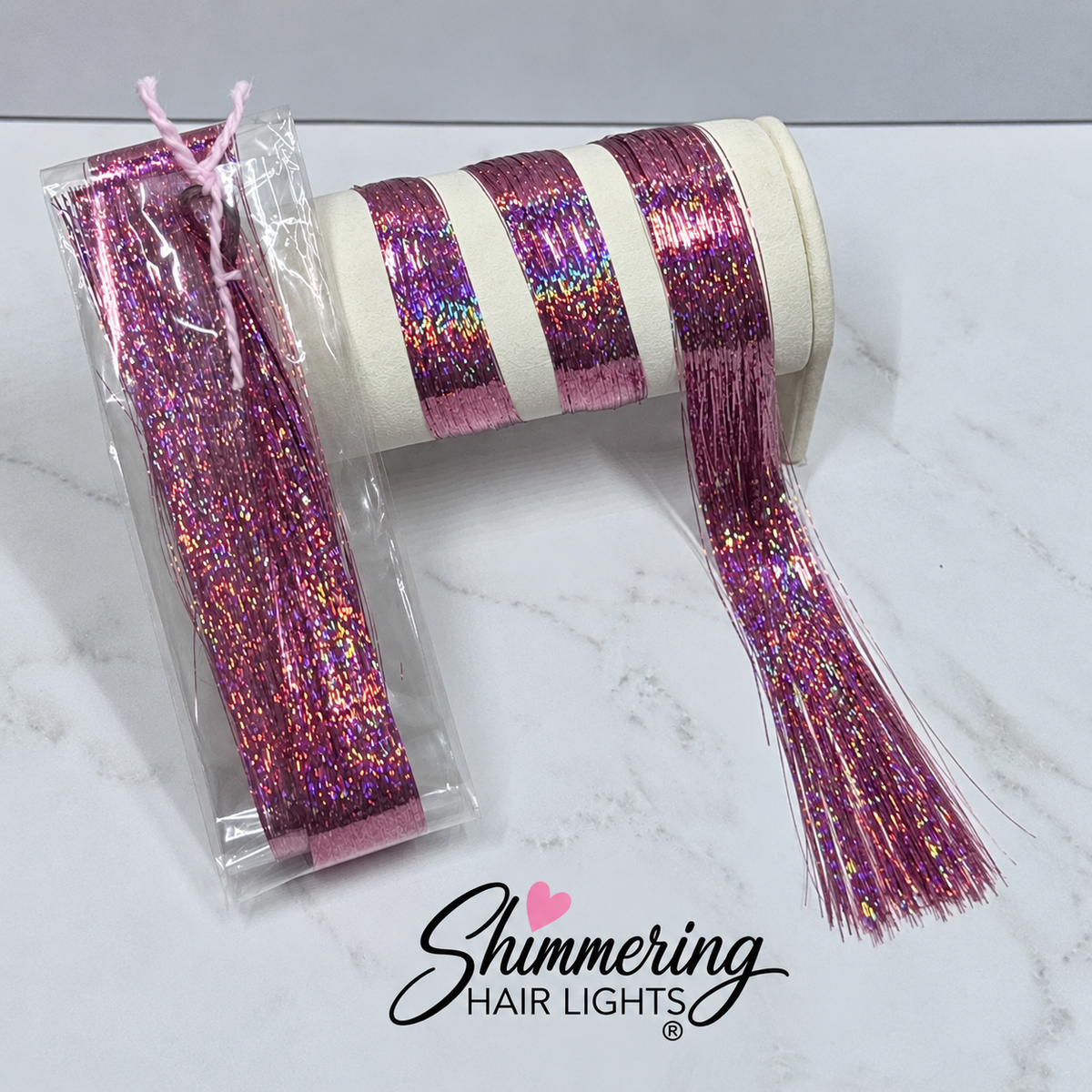 Bubblegum Dreams Hair Tinsel | Shimmer