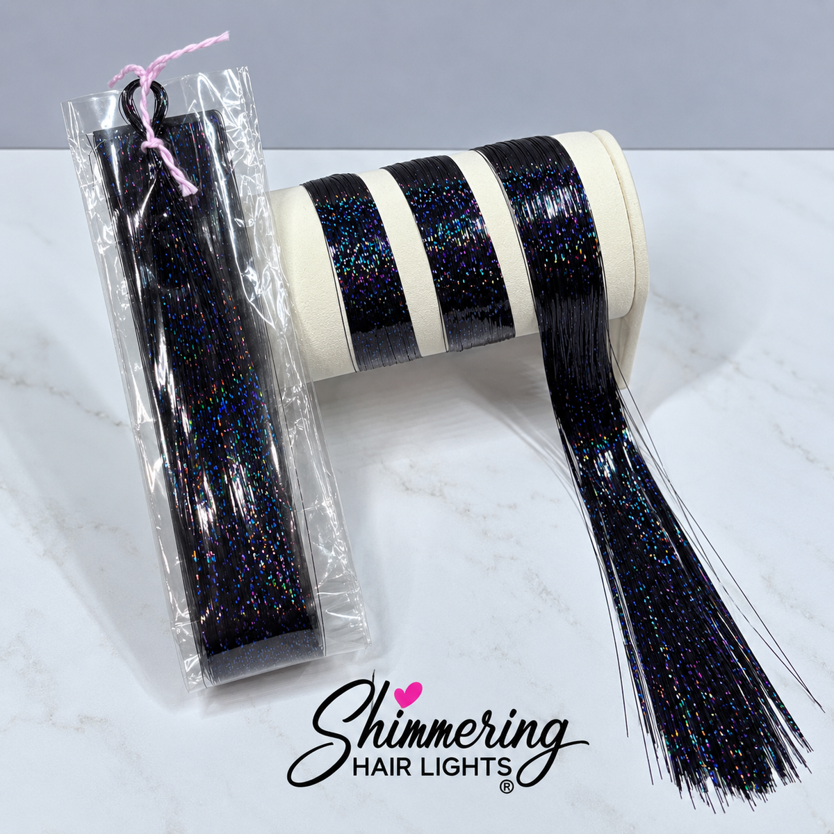 Onyx Hair Tinsel | Shimmer