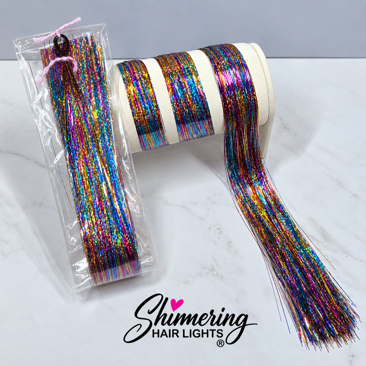Rainbow Hair Tinsel | Shimmer