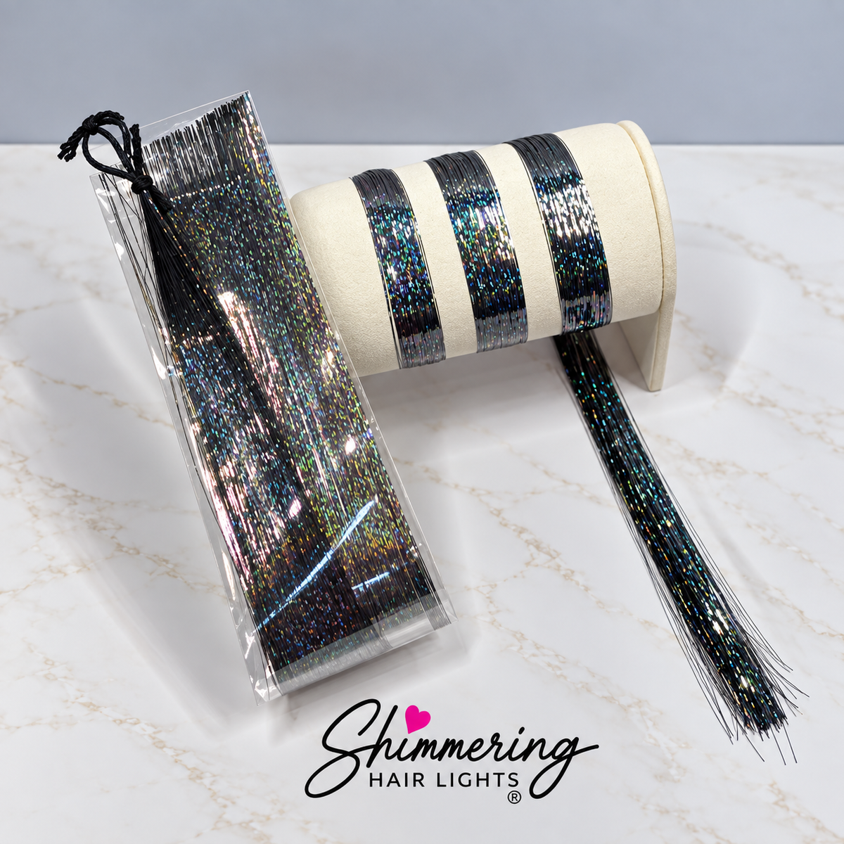 Charcoal Silk — Pro Strands Fairy Hair | Prism