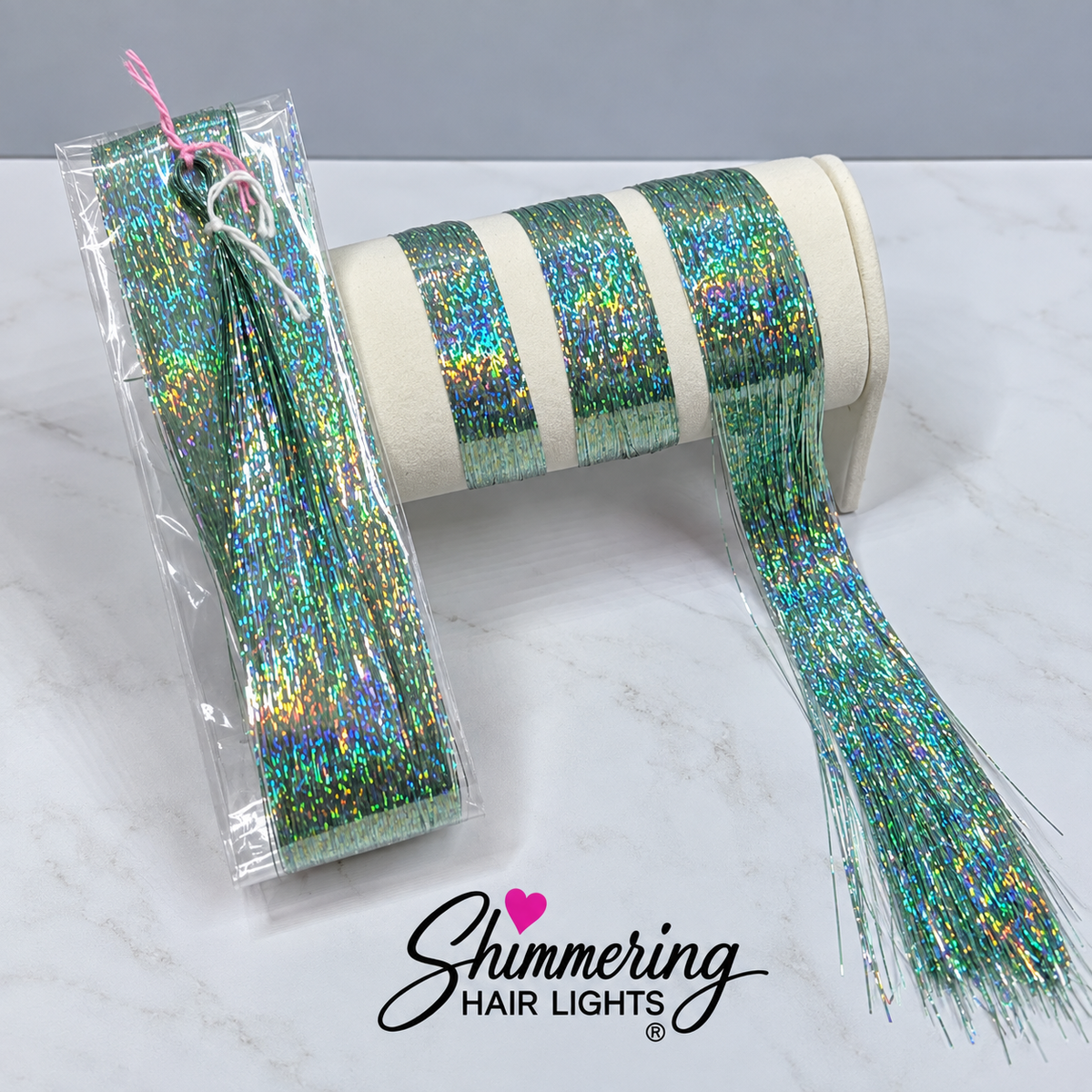 Minty Hair Tinsel | Shimmer