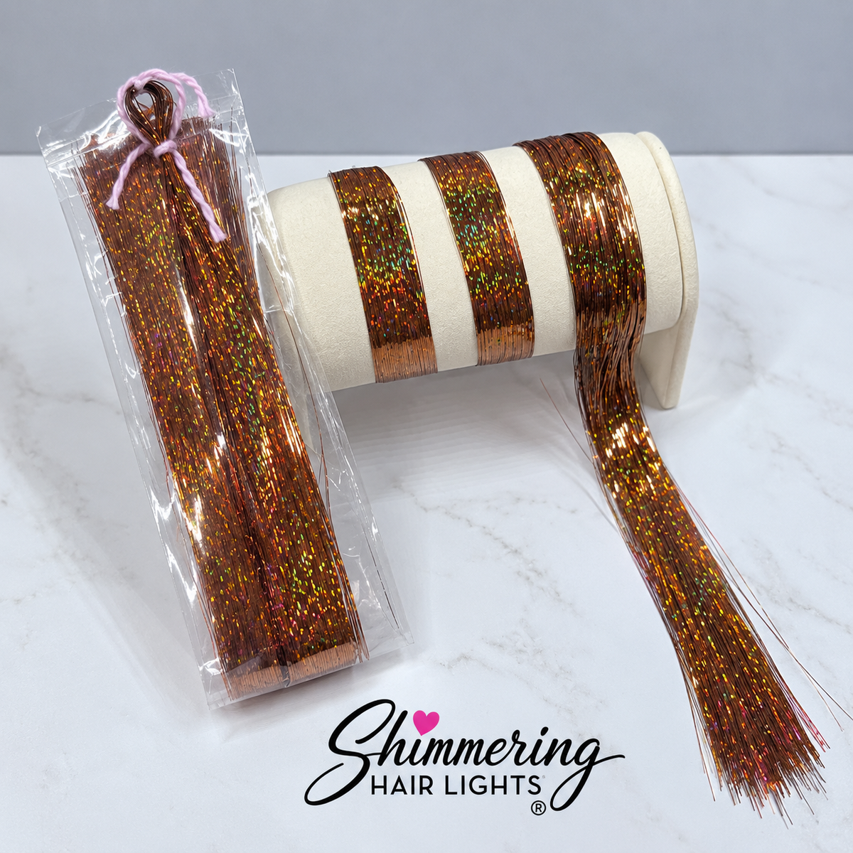 Mocha Hair Tinsel | Shimmer